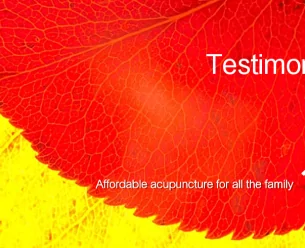 Testimonials and reviews for acupuncture, the Torbay Acupuncture Centre, Torquay, Devon.