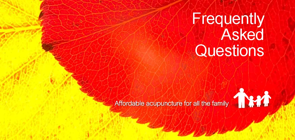 Frequently asked questions & acupuncture. Acupuncture treatments, Torquay, Paignton and Brixham.