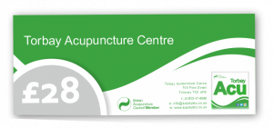 The Torbay Acupuncture Centre Gift Vouchers. For acupuncture gift vouchers in Torquay, Paignton, Brixham in Torbay and Teignmouth, contact Torbay Acu.